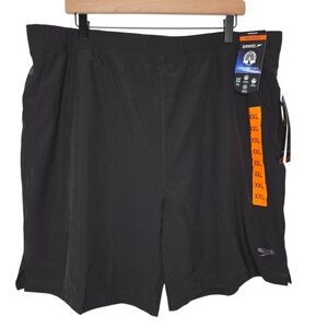 Speedo Mens 7" Black Tech Volley Uv Protection Swim Trunks Size XXL